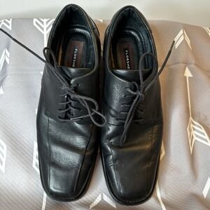 Florsheim Midtown Cap Toe Oxford Black Men's Sz 9D Lace‎ Up Leather Dress Shoes
